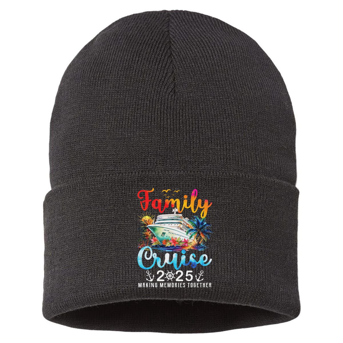 Family Cruise 2025 Vacation Trip Family Matching Cruise Ship Sustainable Knit Beanie