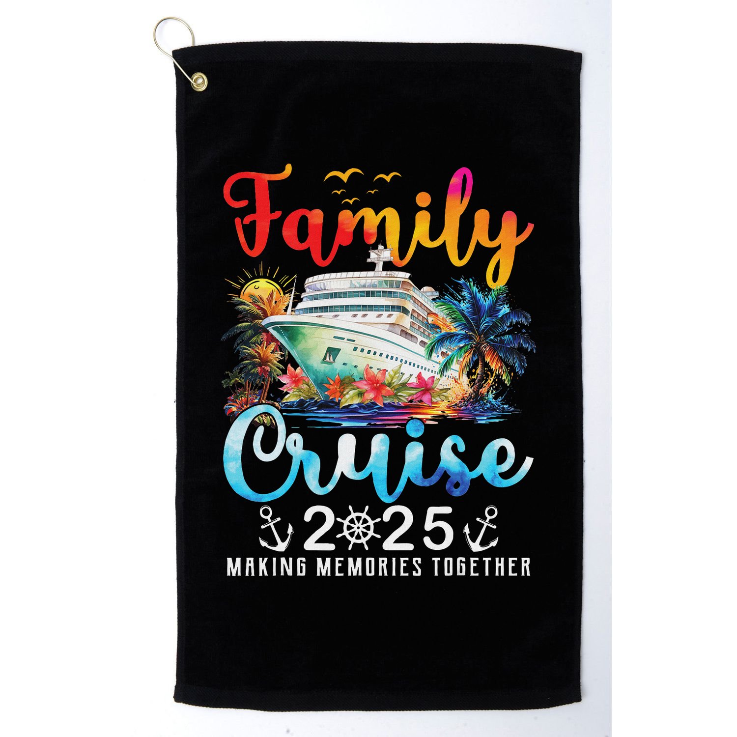 Family Cruise 2025 Vacation Trip Family Matching Cruise Ship Golf Towel