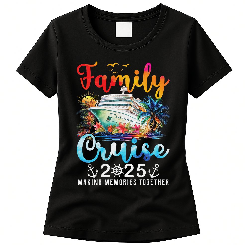 Family Cruise 2025 Vacation Trip Family Matching Cruise Ship Womens T-Shirt