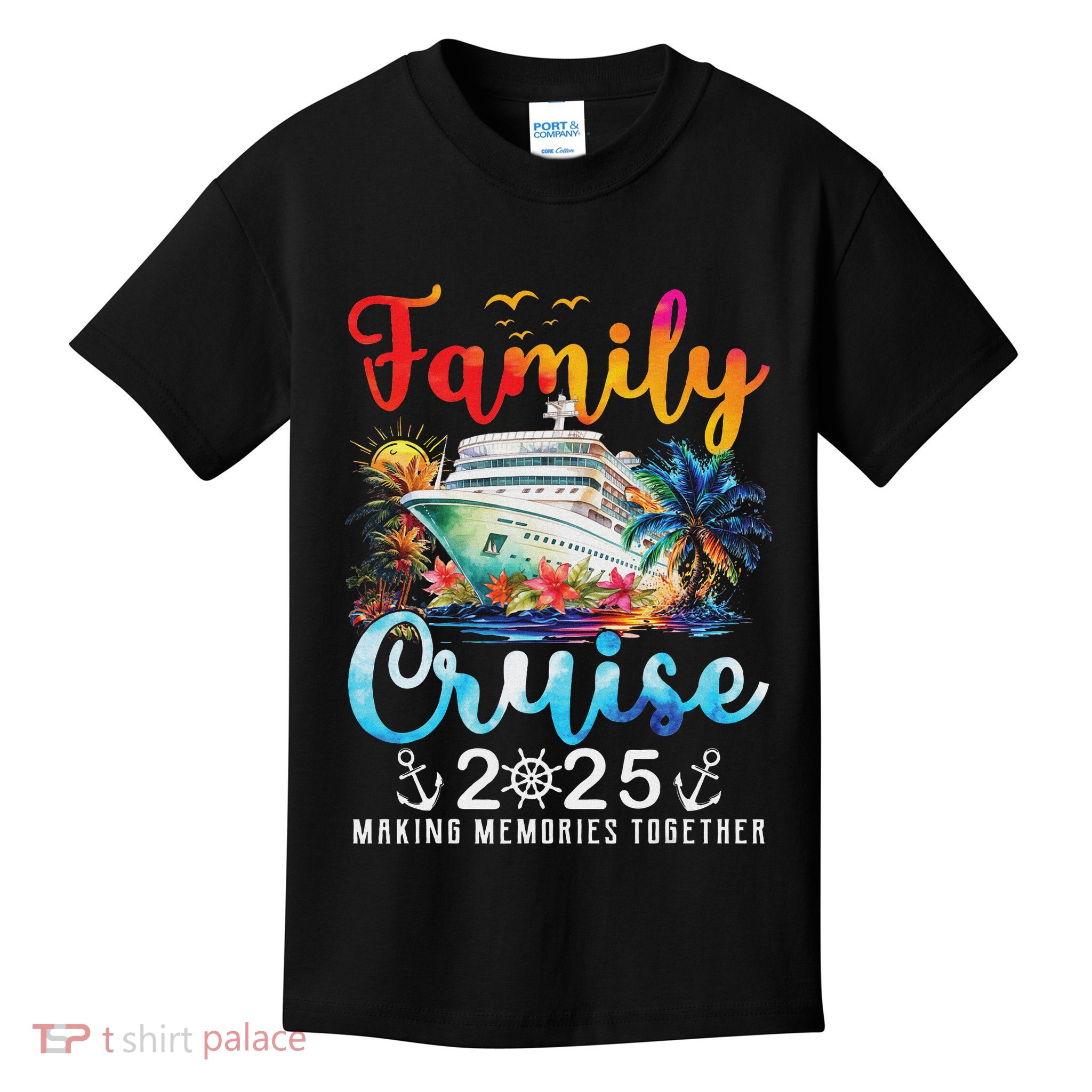 Family Cruise 2025 Vacation Trip Family Matching Cruise Ship Kids T-Shirt