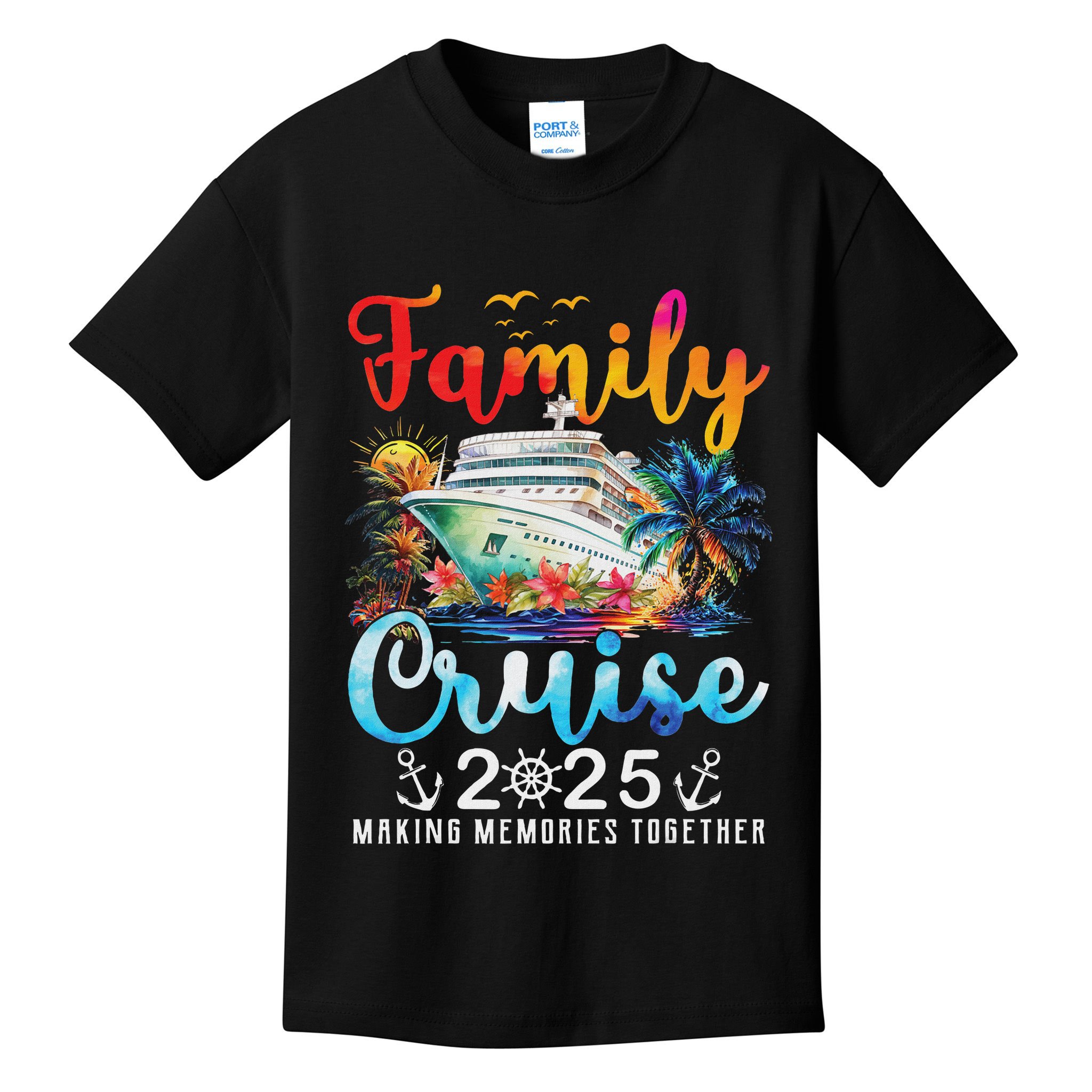 Family Cruise 2025 Vacation Trip Family Matching Cruise Ship Kids T-Shirt