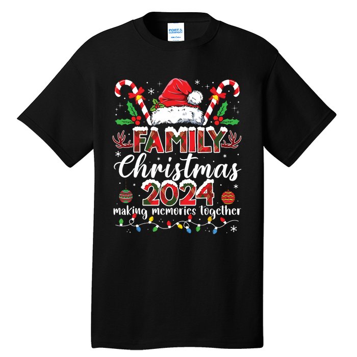 Family Christmas 2024 Matching Squad Santa Elf Funny Xmas Tall T-Shirt