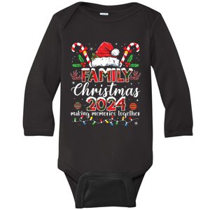 Family Christmas 2024 Matching Squad Santa Elf Funny Xmas Baby Long Sleeve Bodysuit