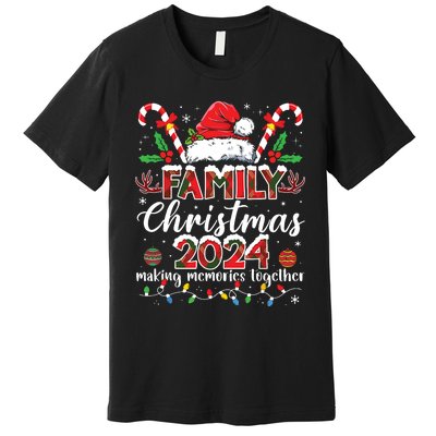 Family Christmas 2024 Matching Squad Santa Elf Funny Xmas Premium T-Shirt