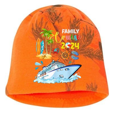 Family Cruise 2024 Funny Summer Vacation Cruise Ship Lover Kati - Camo Knit Beanie