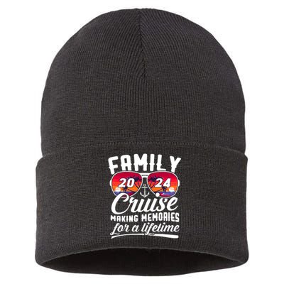 Family Cruise 2024 Making Memories Together Summer Trip Ship Sustainable Knit Beanie