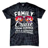 Family Cruise 2024 Making Memories Together Summer Trip Ship Tie-Dye T-Shirt