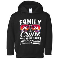 Family Cruise 2024 Making Memories Together Summer Trip Ship Toddler Hoodie