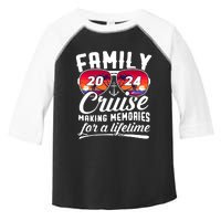 Family Cruise 2024 Making Memories Together Summer Trip Ship Toddler Fine Jersey T-Shirt