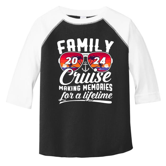 Family Cruise 2024 Making Memories Together Summer Trip Ship Toddler Fine Jersey T-Shirt