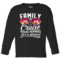 Family Cruise 2024 Making Memories Together Summer Trip Ship Toddler Long Sleeve Shirt