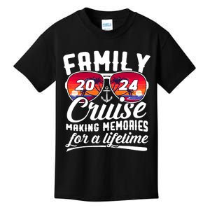 Family Cruise 2024 Making Memories Together Summer Trip Ship Kids T-Shirt