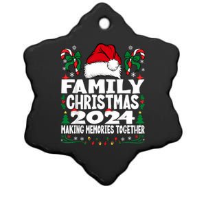 Family Christmas 2024 Matching Family Christmas Xmas Squad Ceramic Star Ornament