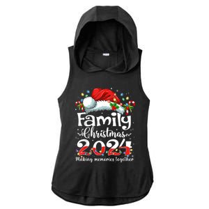 Family Christmas 2024 Matching Squad Santa Elf Funny Xmas Ladies PosiCharge Tri-Blend Wicking Draft Hoodie Tank