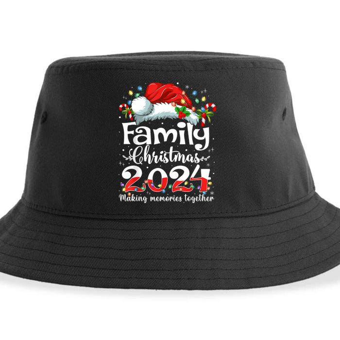 Family Christmas 2024 Matching Squad Santa Elf Funny Xmas Sustainable Bucket Hat