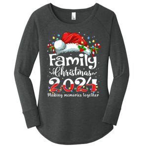 Family Christmas 2024 Matching Squad Santa Elf Funny Xmas Women's Perfect Tri Tunic Long Sleeve Shirt