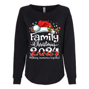 Family Christmas 2024 Matching Squad Santa Elf Funny Xmas Womens California Wash Sweatshirt