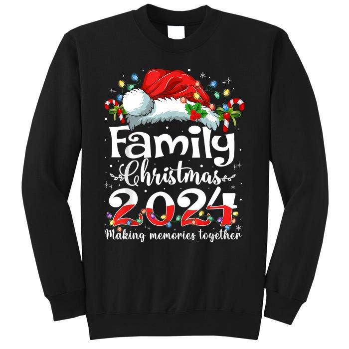 Family Christmas 2024 Matching Squad Santa Elf Funny Xmas Tall Sweatshirt