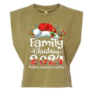 Family Christmas 2024 Matching Squad Santa Elf Funny Xmas Garment-Dyed Women's Muscle Tee