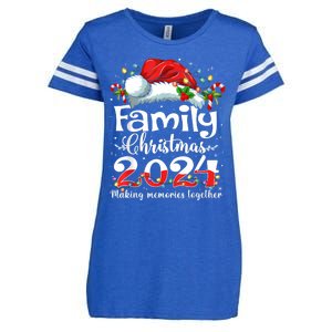 Family Christmas 2024 Matching Squad Santa Elf Funny Xmas Enza Ladies Jersey Football T-Shirt