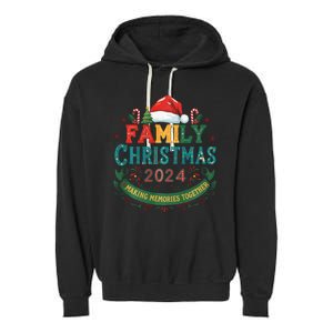 Family Christmas 2024 Matching Outfit Xmas Squad Santa Group Garment-Dyed Fleece Hoodie