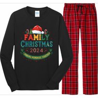 Family Christmas 2024 Matching Outfit Xmas Squad Santa Group Long Sleeve Pajama Set