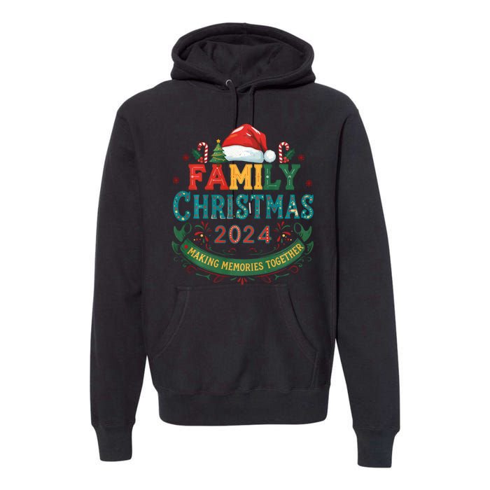 Family Christmas 2024 Matching Outfit Xmas Squad Santa Group Premium Hoodie