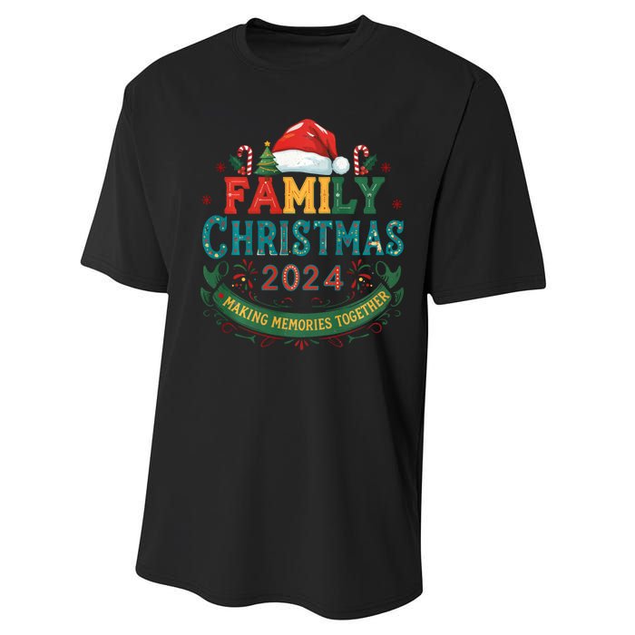 Family Christmas 2024 Matching Outfit Xmas Squad Santa Group Performance Sprint T-Shirt