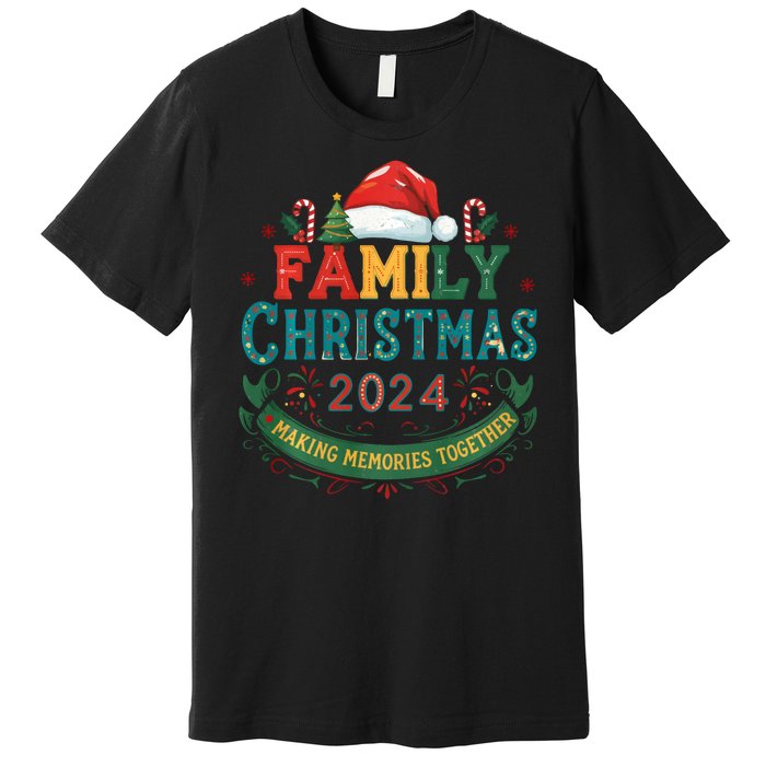 Family Christmas 2024 Matching Outfit Xmas Squad Santa Group Premium T-Shirt