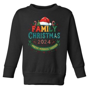 Family Christmas 2024 Matching Outfit Xmas Squad Santa Group Toddler Sweatshirt