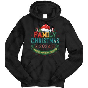 Family Christmas 2024 Matching Outfit Xmas Squad Santa Group Tie Dye Hoodie