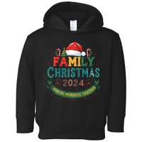 Family Christmas 2024 Matching Outfit Xmas Squad Santa Group Toddler Hoodie