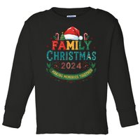 Family Christmas 2024 Matching Outfit Xmas Squad Santa Group Toddler Long Sleeve Shirt