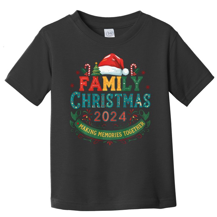 Family Christmas 2024 Matching Outfit Xmas Squad Santa Group Toddler T-Shirt