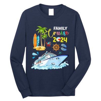 Family Cruise 2024 Funny Summer Vacation Cruise Ship Lover Long Sleeve Shirt