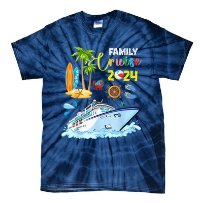 Family Cruise 2024 Funny Summer Vacation Cruise Ship Lover Tie-Dye T-Shirt