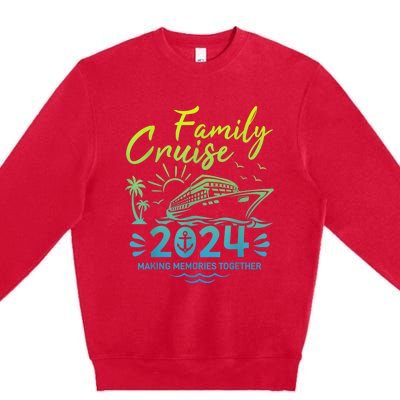 Family Cruise 2024 Making Memories Family Vacation 2024 Premium Crewneck Sweatshirt