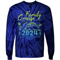 Family Cruise 2024 Making Memories Family Vacation 2024 Tie-Dye Long Sleeve Shirt