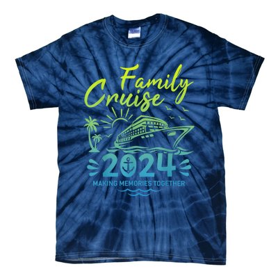 Family Cruise 2024 Making Memories Family Vacation 2024 Tie-Dye T-Shirt