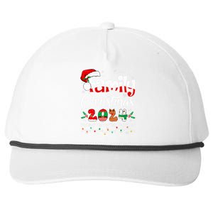 Family Christmas 2024 Matching Xmas Squad Santa Snapback Five-Panel Rope Hat