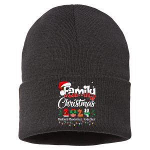 Family Christmas 2024 Matching Xmas Squad Santa Sustainable Knit Beanie