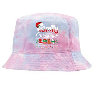 Family Christmas 2024 Matching Xmas Squad Santa Tie-Dyed Bucket Hat