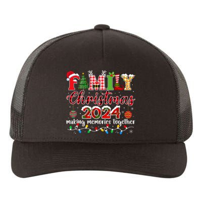 Family Christmas 2024 Matching Squad Santa Elf Funny Xmas Yupoong Adult 5-Panel Trucker Hat