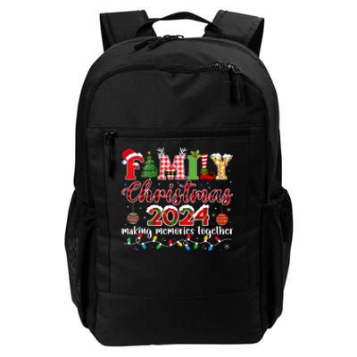 Family Christmas 2024 Matching Squad Santa Elf Funny Xmas Daily Commute Backpack