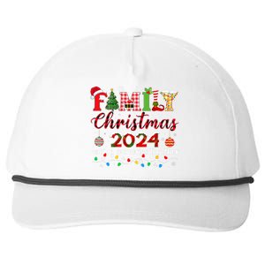 Family Christmas 2024 Matching Squad Santa Elf Funny Xmas Snapback Five-Panel Rope Hat