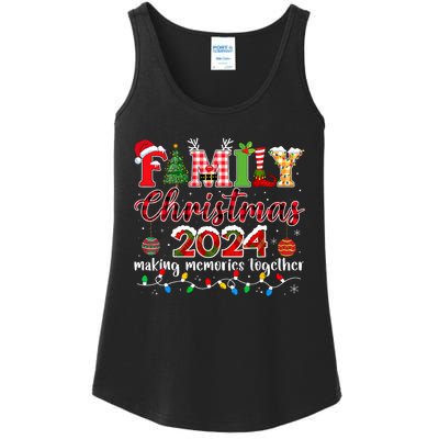 Family Christmas 2024 Matching Squad Santa Elf Funny Xmas Ladies Essential Tank