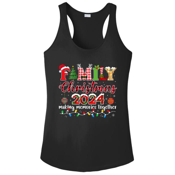 Family Christmas 2024 Matching Squad Santa Elf Funny Xmas Ladies PosiCharge Competitor Racerback Tank