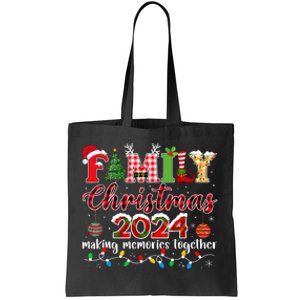 Family Christmas 2024 Matching Squad Santa Elf Funny Xmas Tote Bag