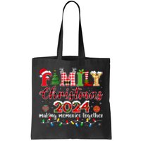 Family Christmas 2024 Matching Squad Santa Elf Funny Xmas Tote Bag