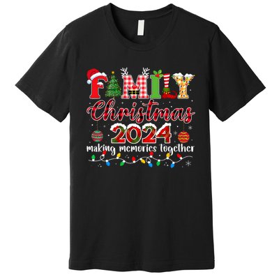 Family Christmas 2024 Matching Squad Santa Elf Funny Xmas Premium T-Shirt